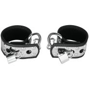 Rimba Metal Locked Leren Verstelbare Handboeien