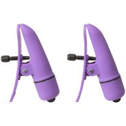 Nipplettes Paarse Tepelklemmen met Vibrator