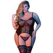 Magic Silk 'Merry Widow' Chemise Set Plus Size