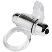 baseks Clear Vibrerende Rabbit Cockring