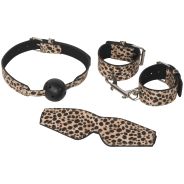 baseks Leopard Kinky Bondage Set 3-delig