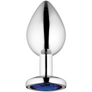 Sinful Blue Jewel Metalen Buttplug Medium