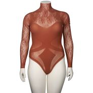 NORTIE Blossom Esme Rust Bodystocking Plus Size