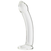 Sinful Curvy Clear Glazen Dildo  1