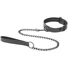 obaie Kunstleren Halsband met Ketting  1