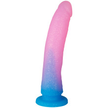 baseks Gradient Glitter Large Blue Dildo 22,5 cm  1