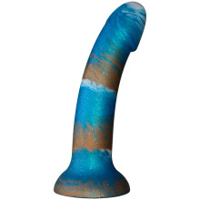 baseks Copper Blue Silicone Dildo met Zuignap 18 cm  1