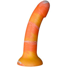 baseks Orange Sunset Siliconen Dildo met Zuignap 18 cm  1