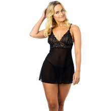 NORTIE Basil Black Babydoll Set  1