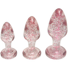 baseks Pink Glitter Buttplug Set  1