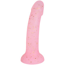 baseks Pink Starry Siliconen Dildo 18 cm  1