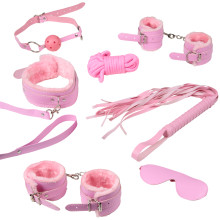 baseks Pink Fluffy Beginners Bondage Set