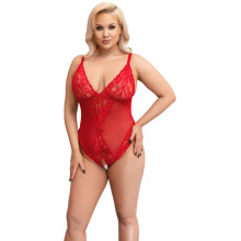 Cottelli Curves Red Kruisloze Body Plus Size