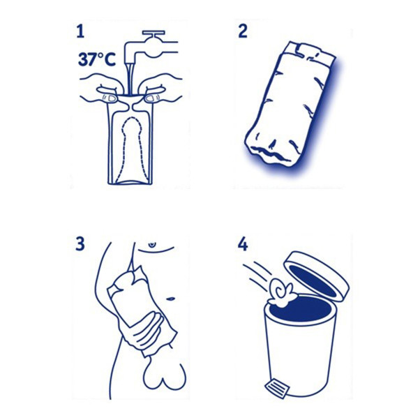 WaterWoman Geribbelde Masturbator voor Mannen 5 stuks