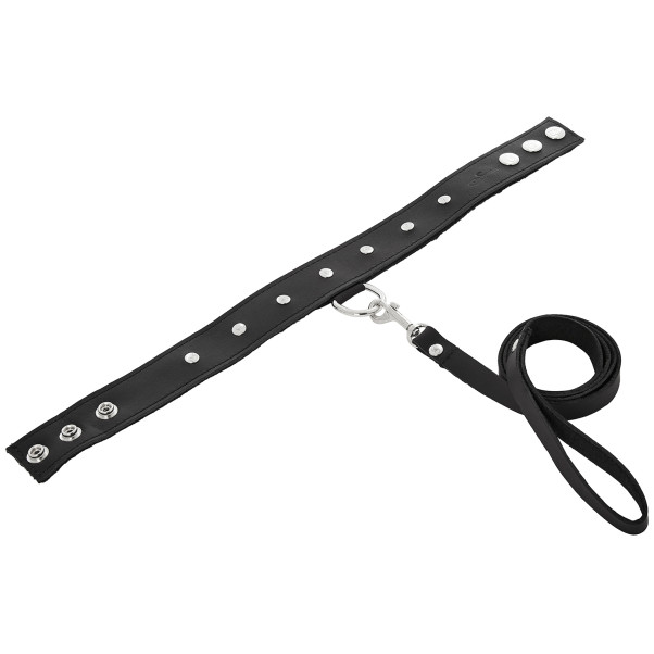 Sportsheets Leather Collar with Leash
