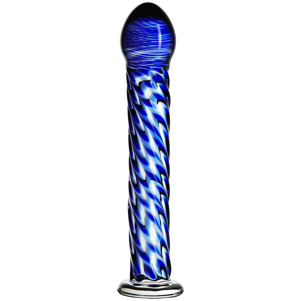 Icicles No 29 Blauwe Glazen Dildo 