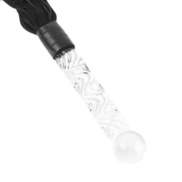 Icicles No 38 Zweep met Glazen Dildo Handvat