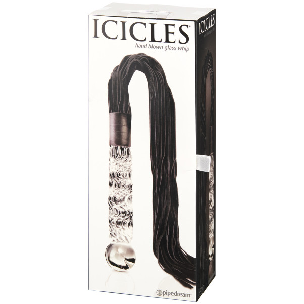 Icicles No 38 Zweep met Glazen Dildo Handvat