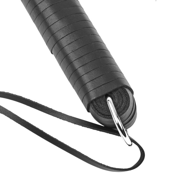 Zwarte Leren Flogger 47 cm