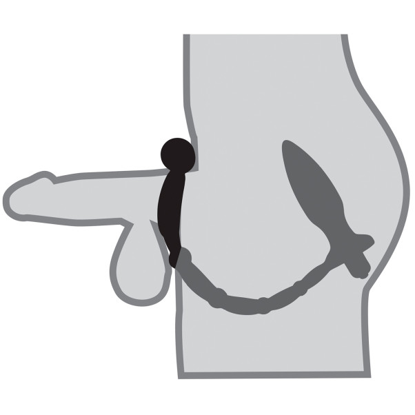 Anal Fantasy Ass-Kicker Buttplug met Cockring