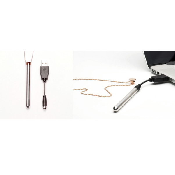 Crave Vesper Ketting met Vibrator Roségoud