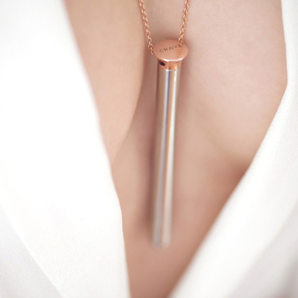 Crave Vesper Ketting met Vibrator Roségoud