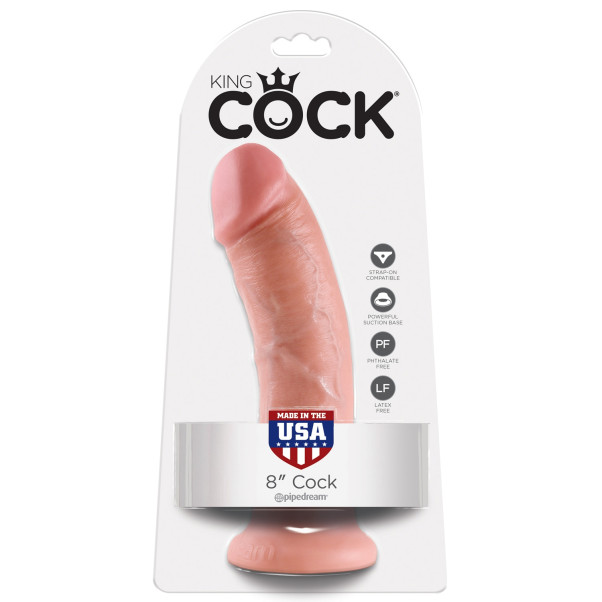 King Cock Realistische Dildo met Zuignap 20,3 cm