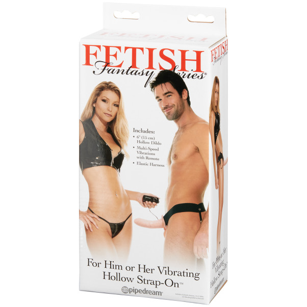 Fetish Fantasy Hollow Strap-on Vibrator Lichte Huid 20 cm