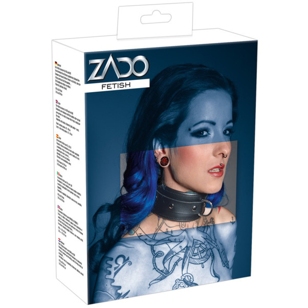 Zado Leren Halsband met D-Ring