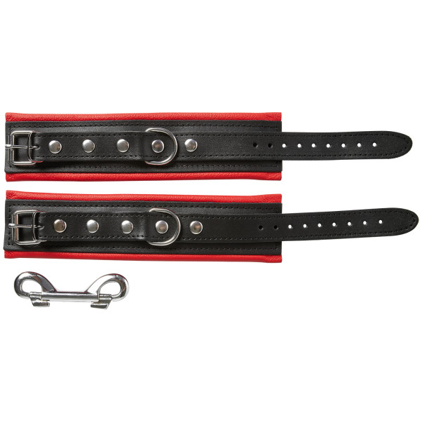 SToys Narrow Red Leren Verstelbare Handboeien