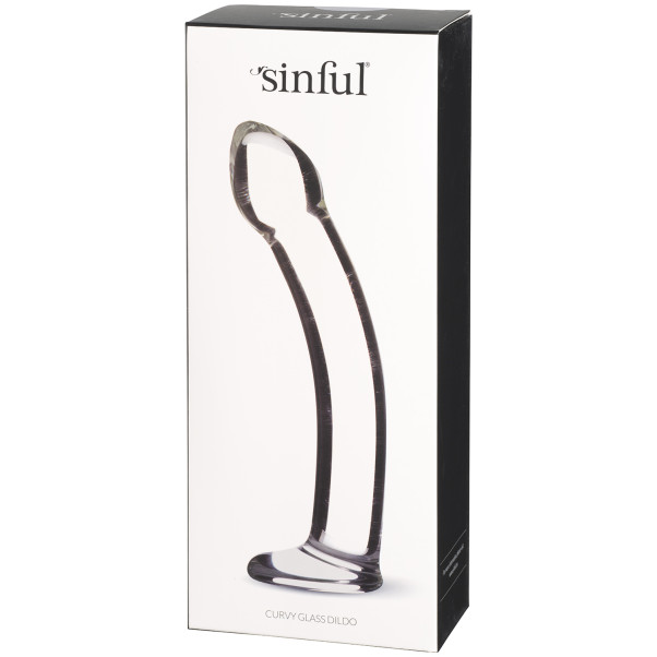 Sinful Curvy Clear Glazen Dildo