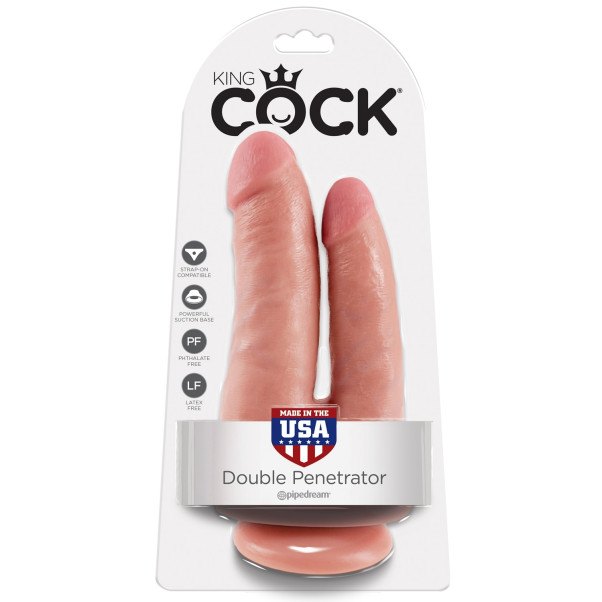 King Cock Dubbele Penetrator Dubbele Dildo 21 cm