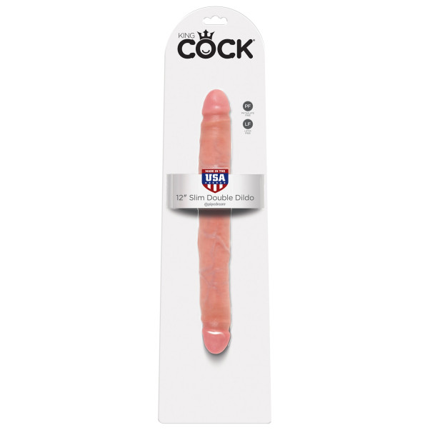 King Cock Slim Dubbele Dildo 30 cm