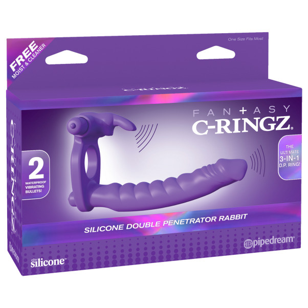 Fantasy C-Ringz Siliconen Double Penetrator Rabbit