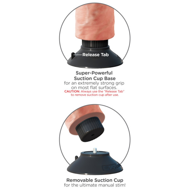 King Cock Realistische Vibrator 18 cm