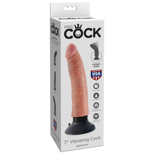 King Cock Realistische Vibrator 18 cm