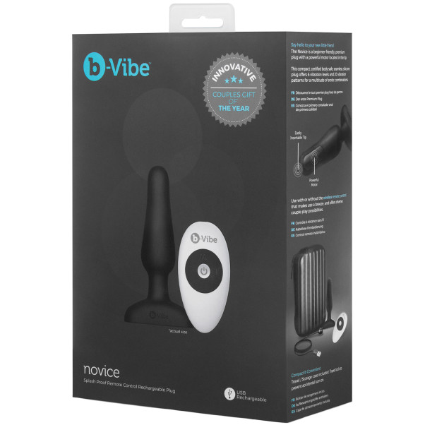 B-Vibe Novice Op Afstand Bestuurbare Buttplug