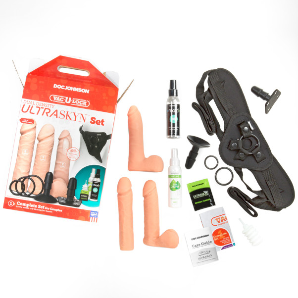 Vac-U-Lock Dual Density Strap-On Ultraskyn-set