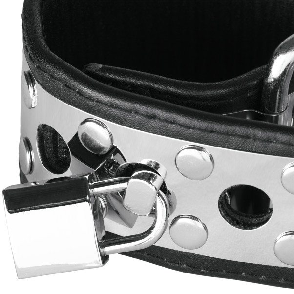 Rimba Metal Locked Leren Verstelbare Handboeien