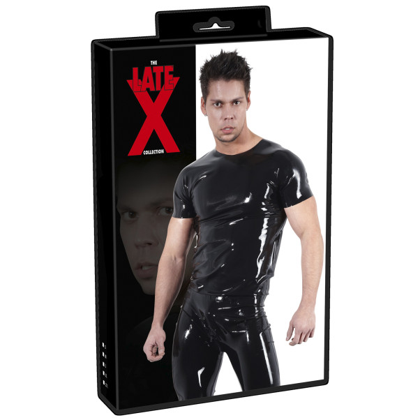 Late X Latex T-shirt voor Mannen