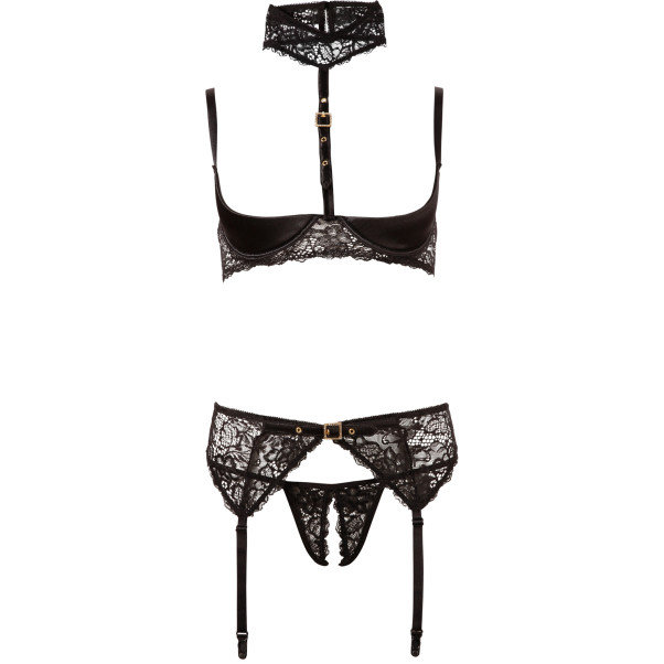 Abierta Fina Halve Cup Kanten Beha-set