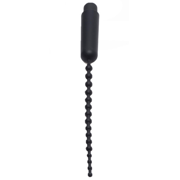 Master Series Dark Rod Beaded Dilator met Vibrator