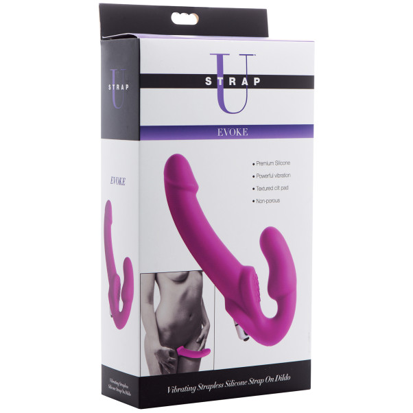 Strap U Evoke Voorbinddildo met vibrator
