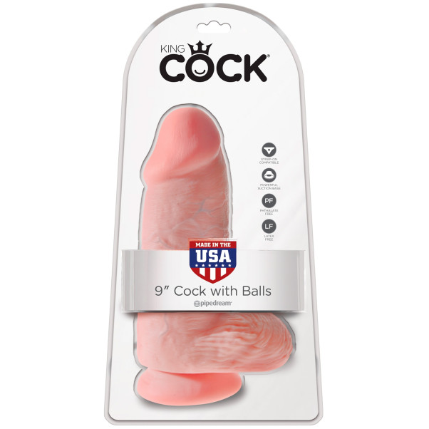 King Cock Chubby Balls Dildo met Zuignap 23 cm