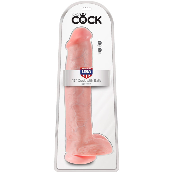 King Cock Realistische Dildo met Ballen 36 cm