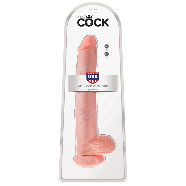 King Cock Realistische Dildo met Ballen 35 cm