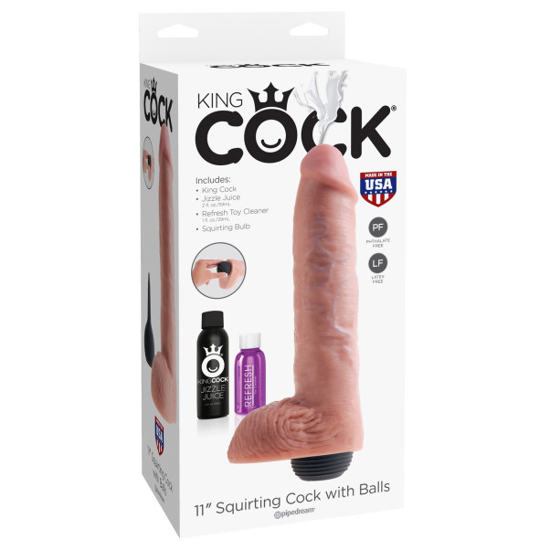 King Cock Realistische Spuitende Dildo 28 cm