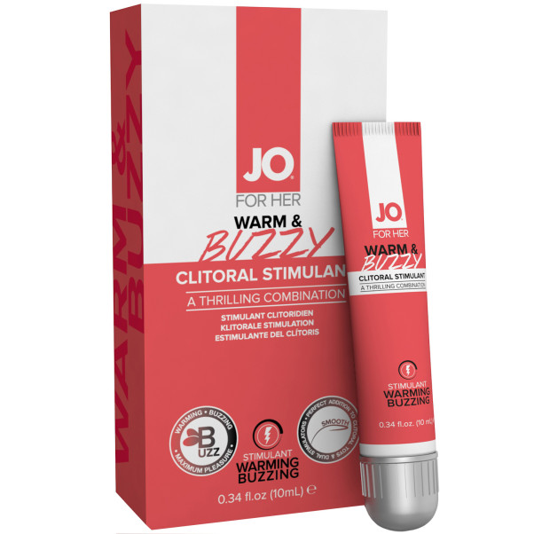 System JO Warm and Buzzy-clitoriscrème 10 ml.