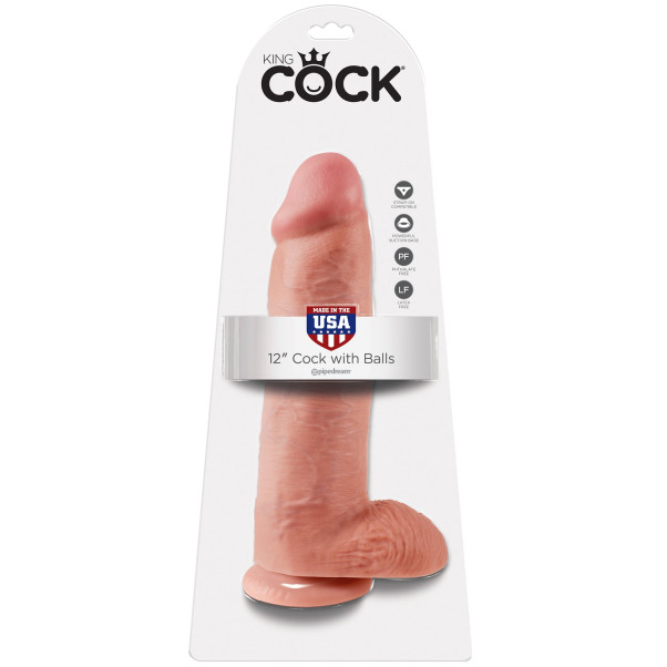 King Cock Realistische Dildo met Ballen 30 cm