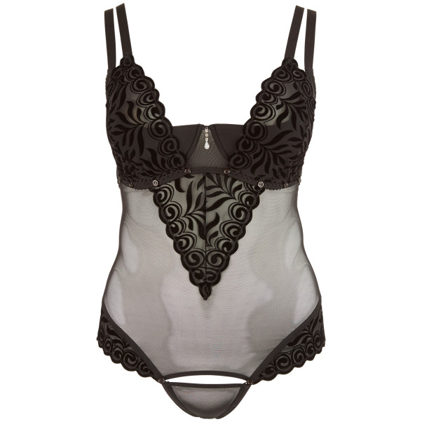 Cottelli Bodystocking met Halve Cup 